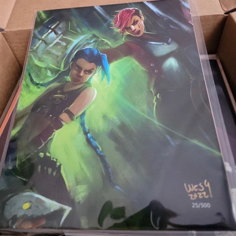 BRAND NEW BAM LEAGUE OF LEGENDS LEVEL UP PRINT LIMITED EDITION 25/500 COA